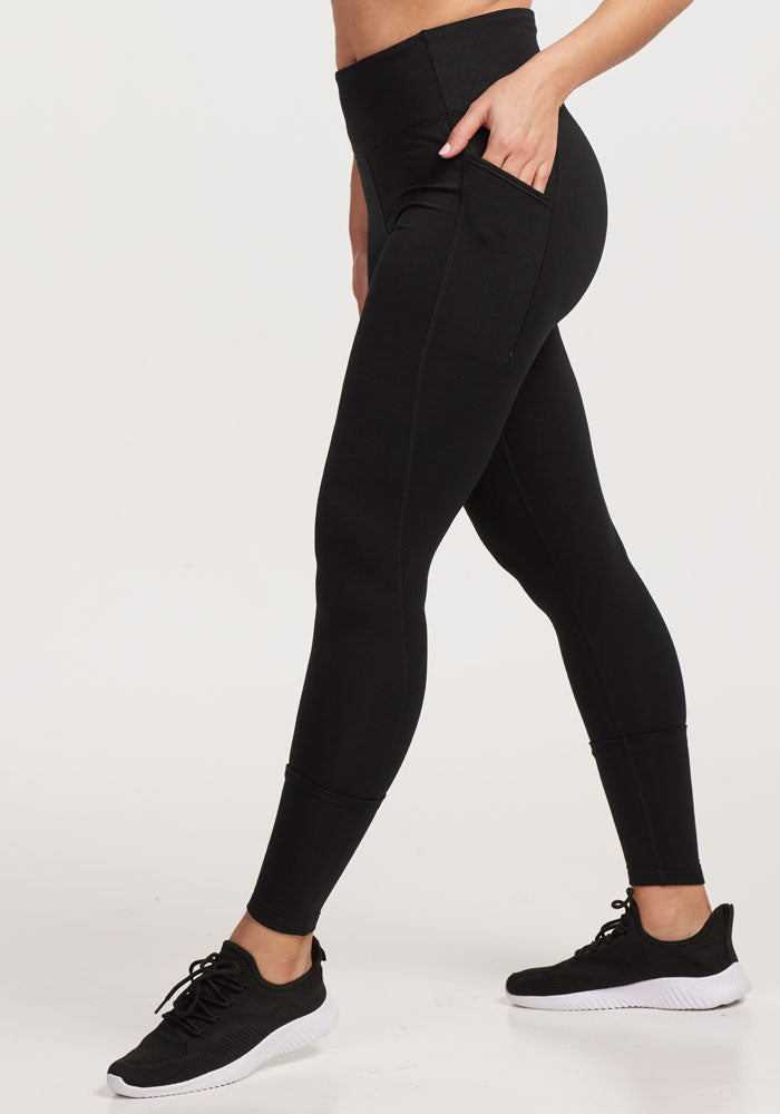 WoolX Women's Stella Leggings, Black, X-Large: Buy Online at Best