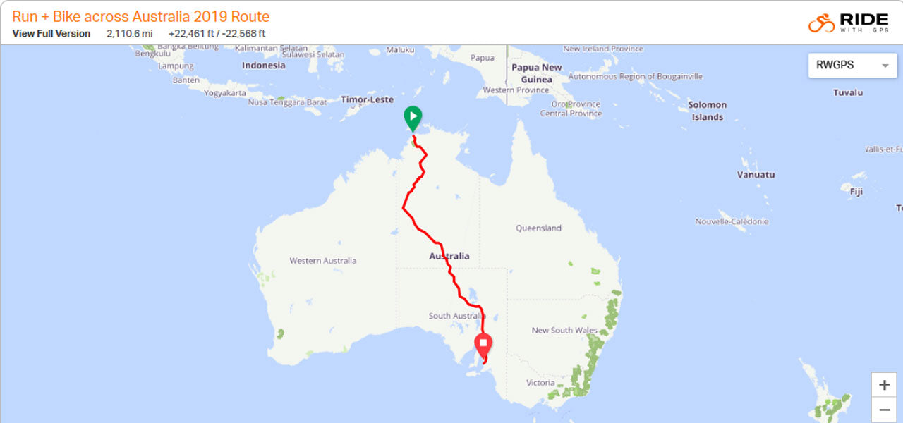 Follow Katie Visco as she runs across Australia in Woolx!