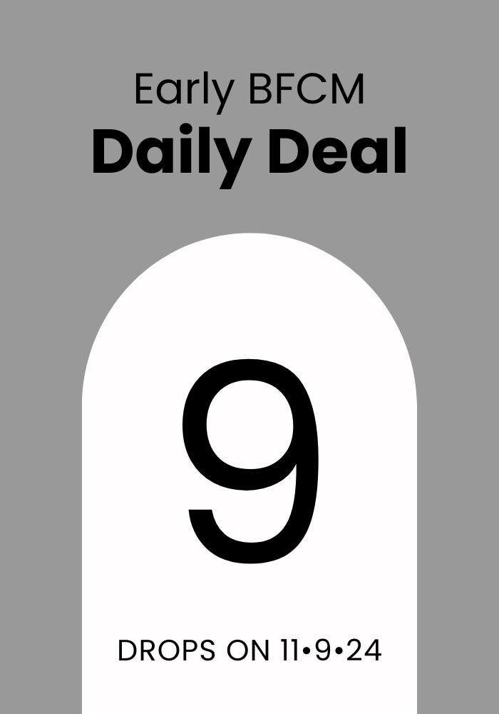 Promotional image for Woolx showcasing "Early BFCM Deal Day 9" with the text "Drops on 11·9·24" against a gray background.