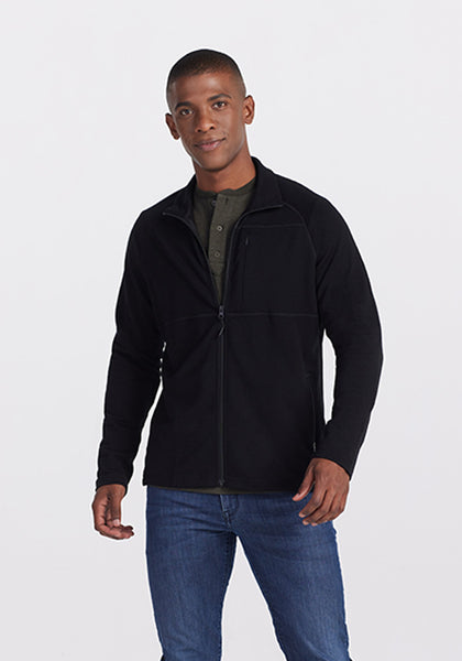 Men's Merino Wool Zip Up Sweater Jacket - Free Shipping - Woolx Hudson