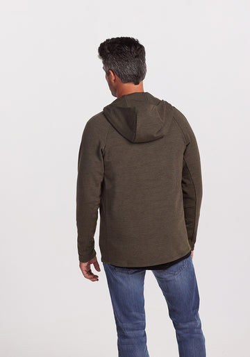 Men's Mid/Heavy Merino Wool Zip Up Hoodie - Woolx Boulder Hoodie