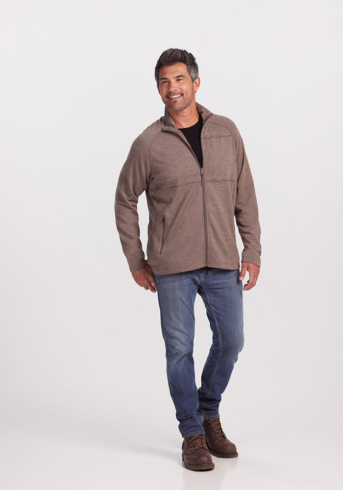 WoolCloud Men's Full Zip Merino Wool Jacket