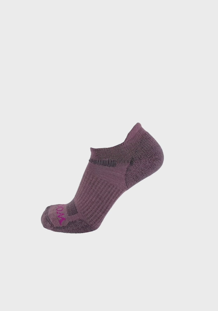 Rowan No Show Tab Lightweight Socks - Wild Ginger