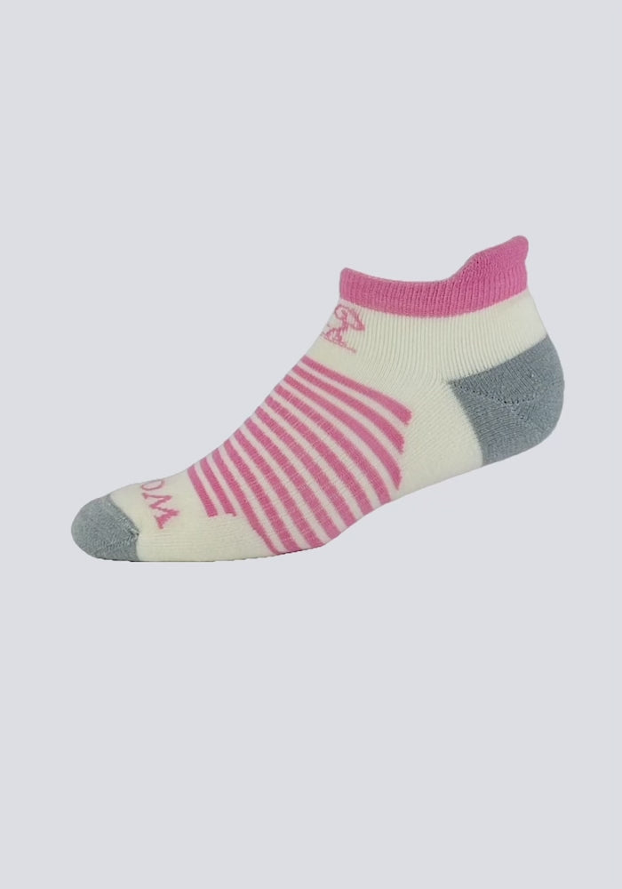 Video showing rotating Amelia sock in berries and cream