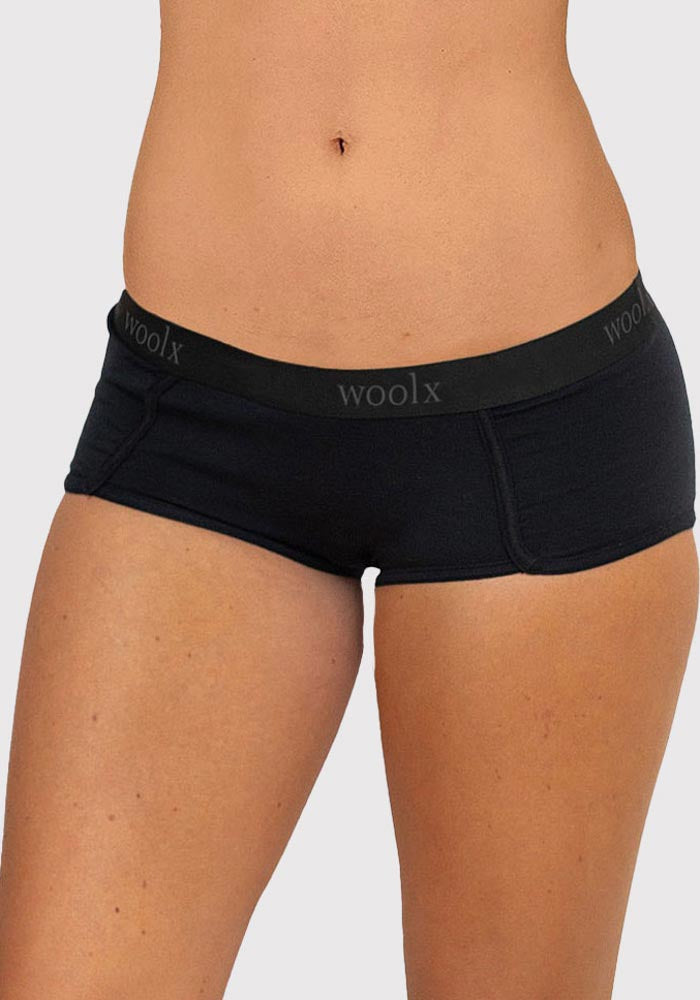 Women's Merino Wool Boxer Boyshorts * Light Underwear Panties * Royal  Cherry