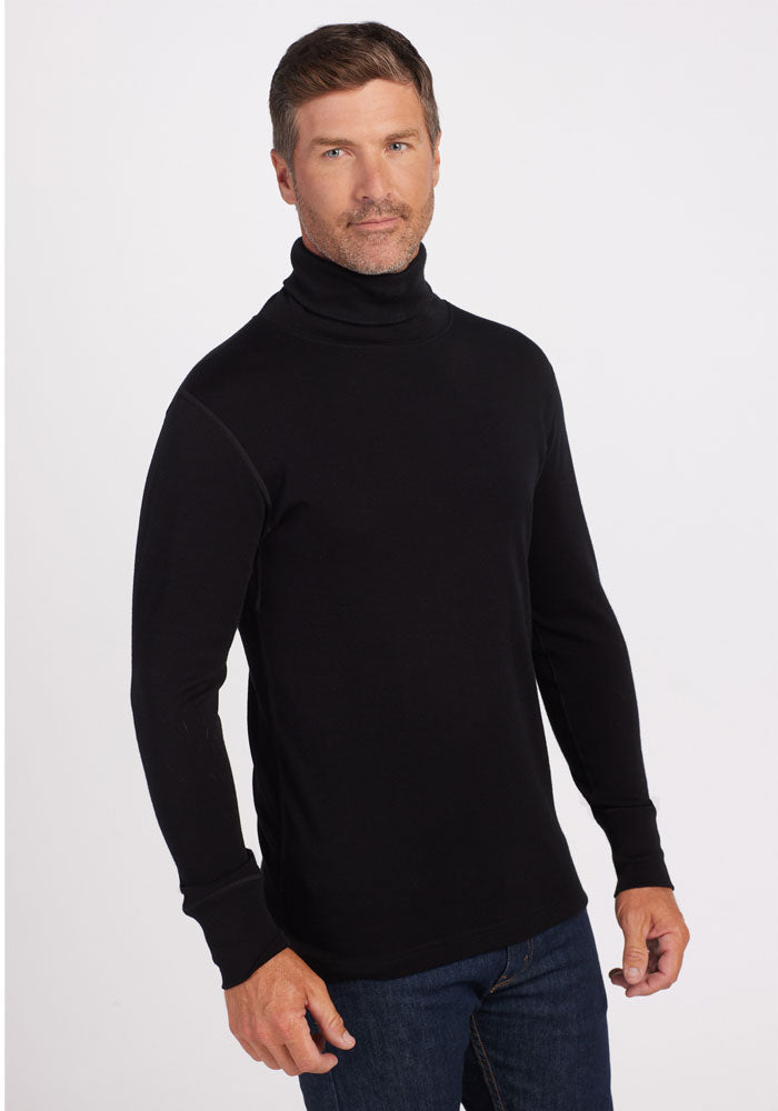 100% merino wool turtleneck sweater - Man
