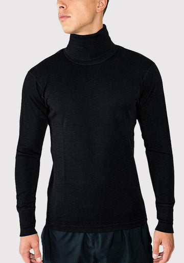 Mens Merino Wool Turtleneck - Base Layer Turtleneck - Free Shipping – Woolx