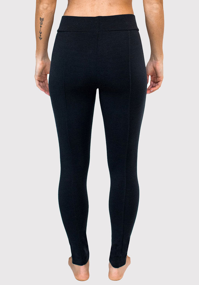 Women's Tall Merino Wool Base Layer Leggings - Longer Length Leggings –  Woolx